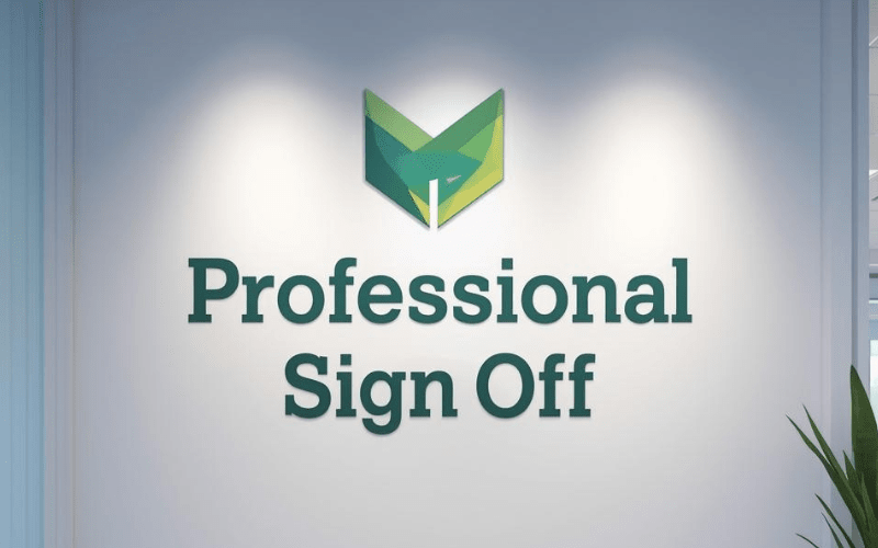 Professional Sign Off Letters