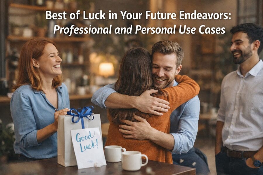 Best of Luck in Your Future Endeavors Meaning & Examples