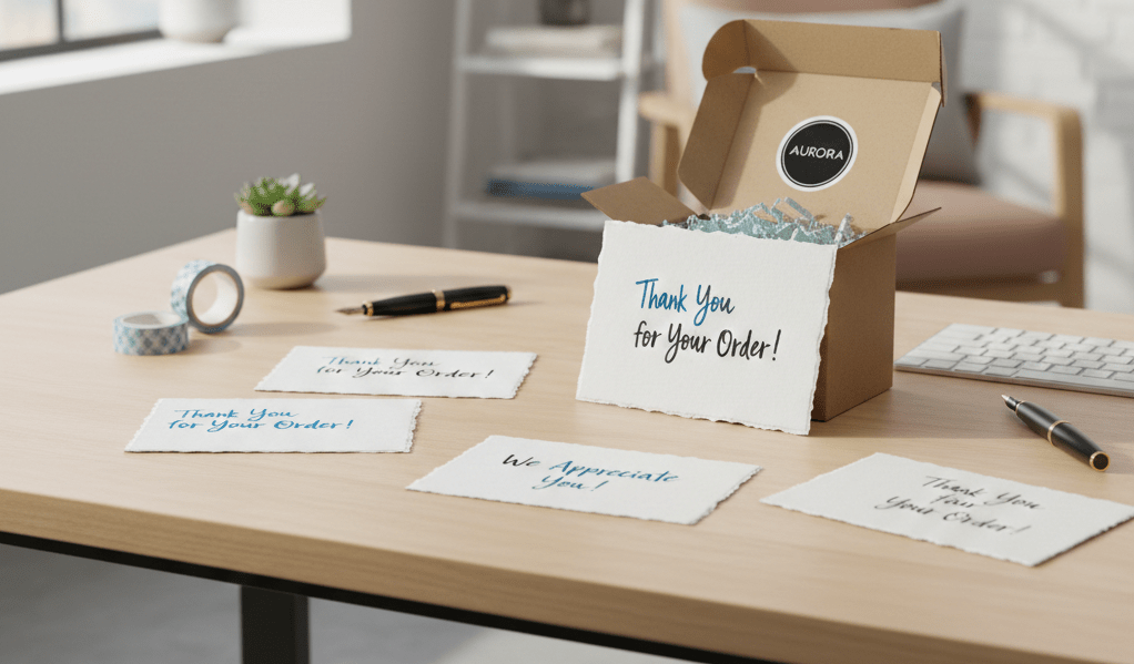 15 Handwritten Thank You Card Examples for eCommerce