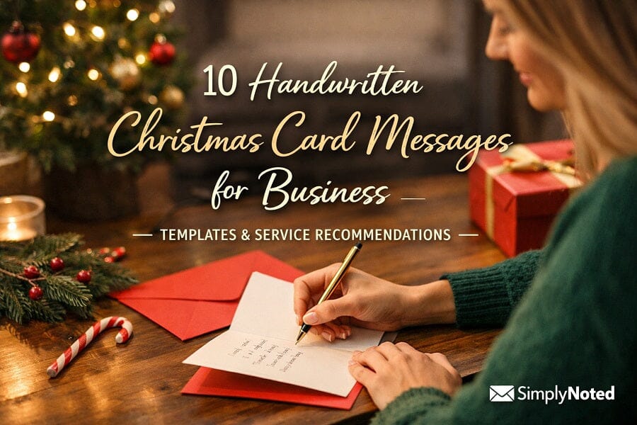 handwritten christmas cards