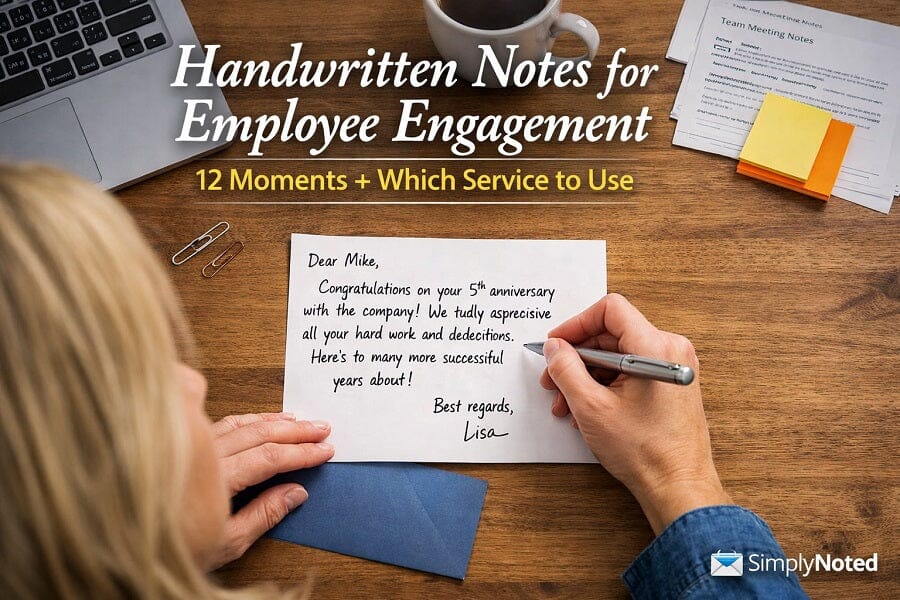 handwritten notes employee engagement