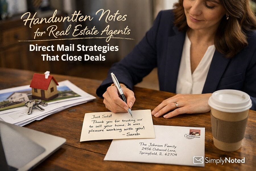 handwritten notes real estate agents