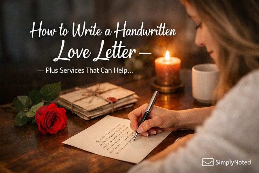 handwritten love letter