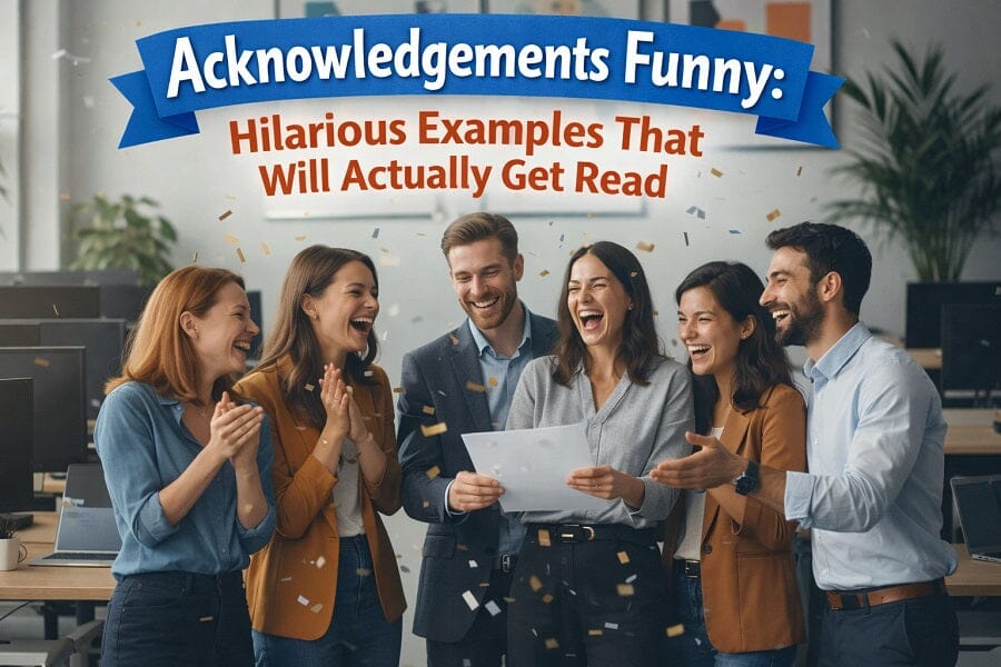 Acknowledgements Funny