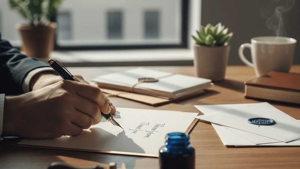 Handwritten note example for handwritten thank you notes for customer retention