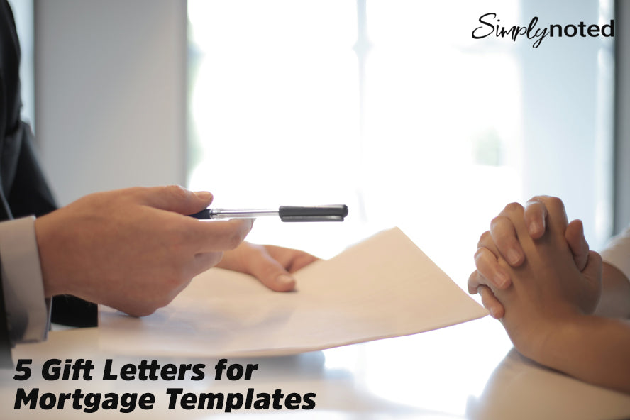 5 Gift Letters for Mortgage Templates