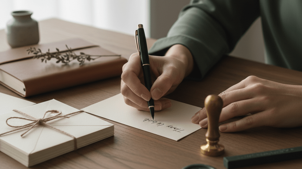 Handwritten note example for handwritten thank you notes for referral partners