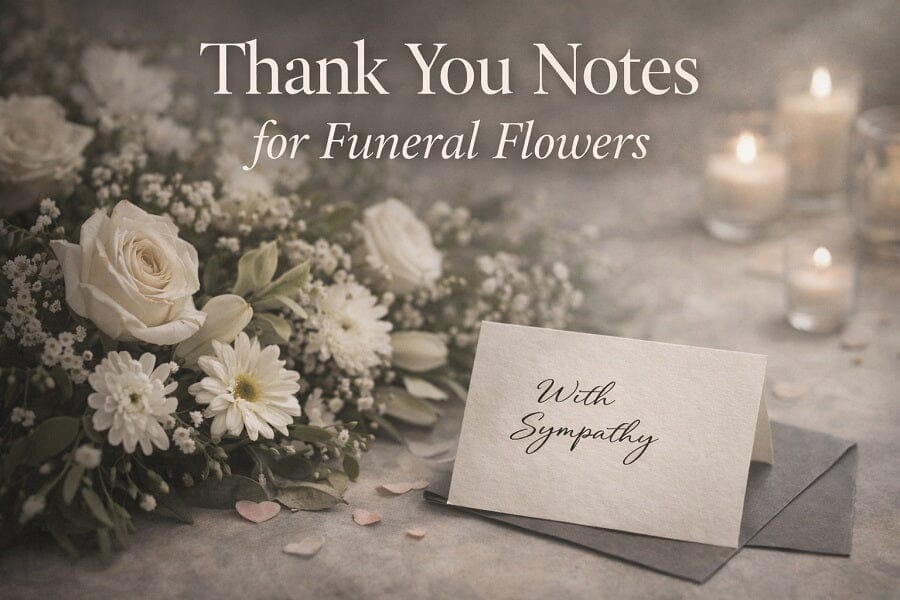 Thank You Notes for Funeral Flowers