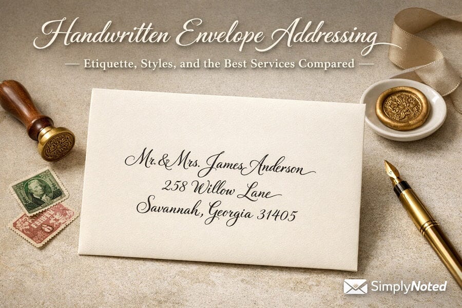 Handwritten Envelope Addressing