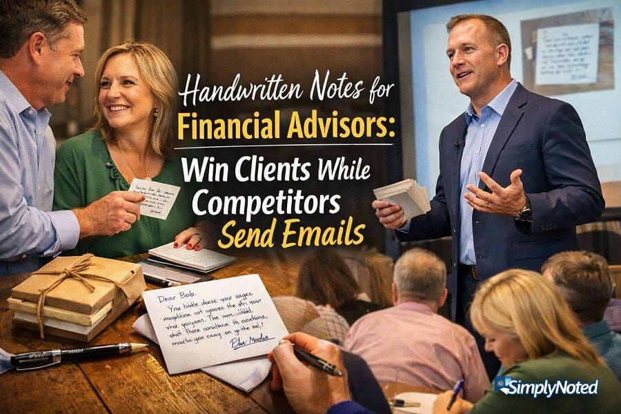 handwritten notes financial advisors