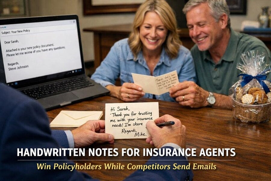 handwritten notes insurance agents