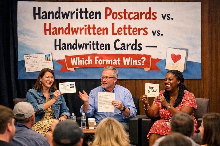  handwritten postcards