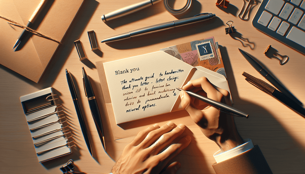 The Ultimate Guide to Handwritten Thank You Letter Closings: Formal, Informal & Neutral Options