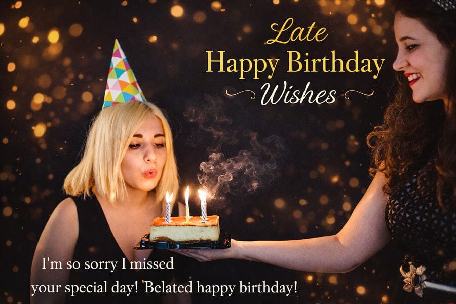 Late Happy Birthday Wishes 