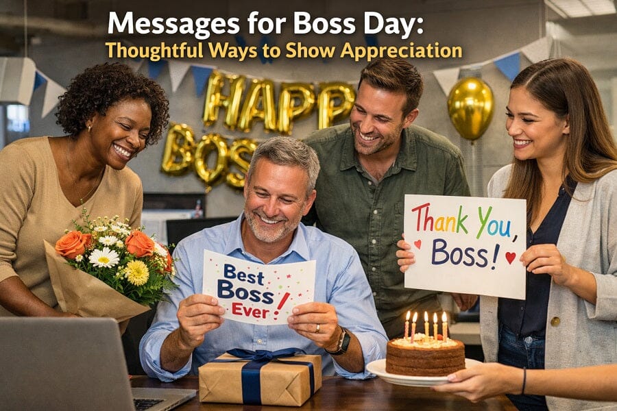 Messages for Boss Day  deas