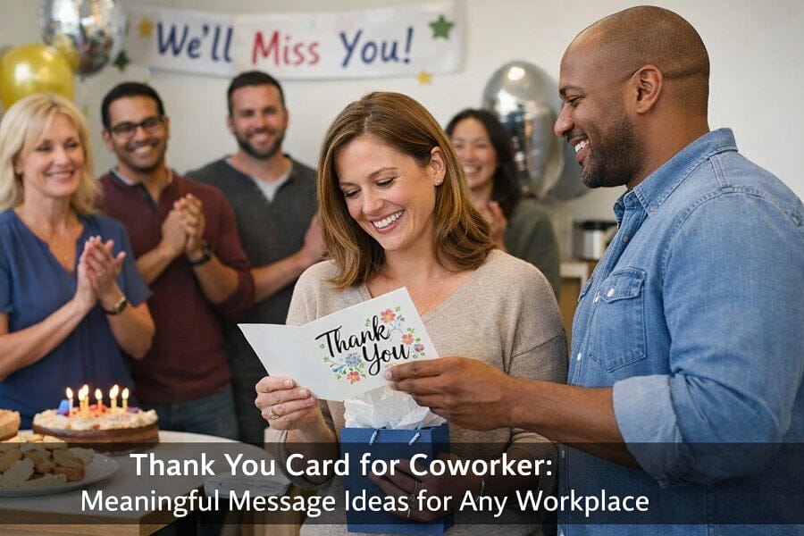 Thank You Card for Coworker