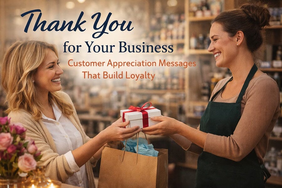 Thank You for Your Business Notes