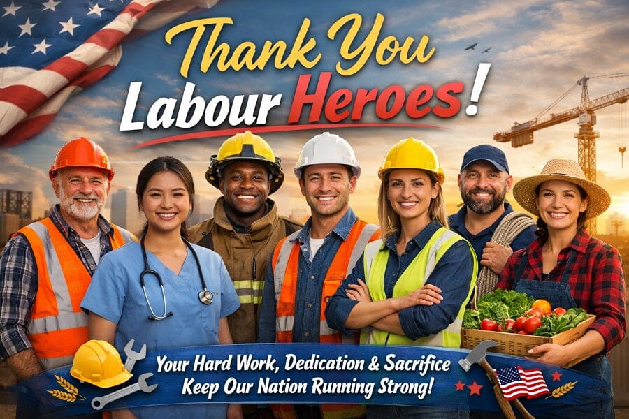 Thank You Labour Message