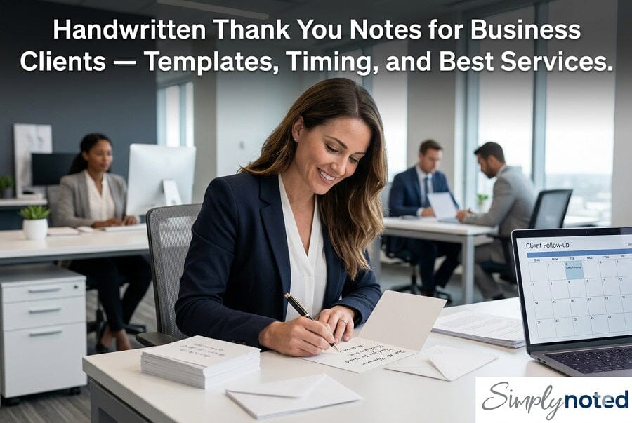 Handwritten Thank You Notes for Business Clients