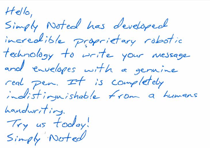 Real Handwritten Notes to Scale – SimplyNoted