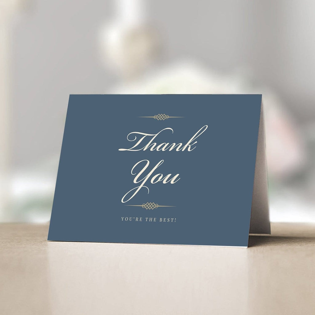 Thank You Dark Blue freeshipping - SimplyNoted