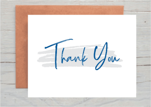 Thank You card