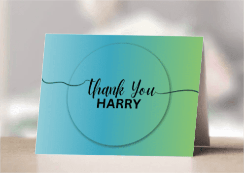 TY Card for Harry