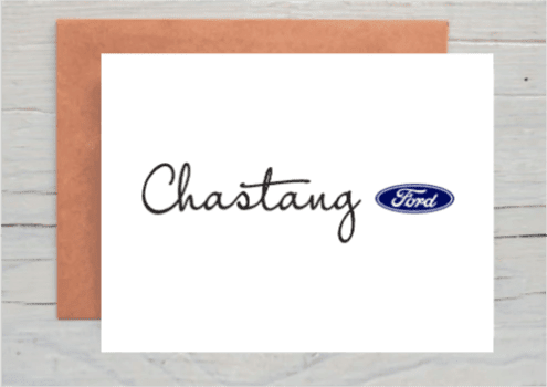 Chastang Ford Thank You Cards - SimplyNoted