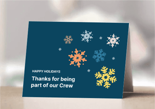 CREW HOLIDAY CARD