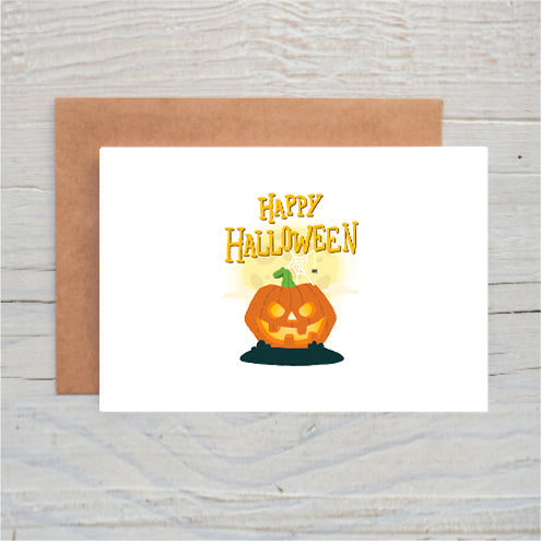 Happy Halloween Pumpkin Card