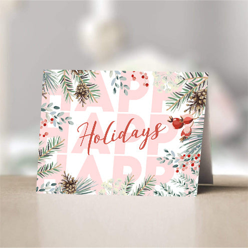 Happy Holidays Pine Tree freeshipping - SimplyNoted