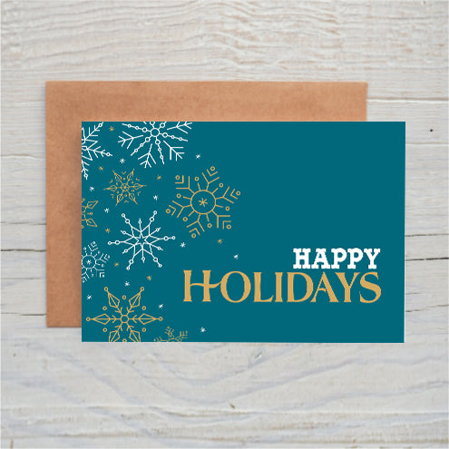 Happy Holidays Snowflakes freeshipping - SimplyNoted