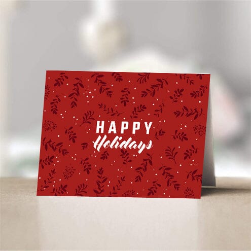 Happy Holidays Red Mistletoe