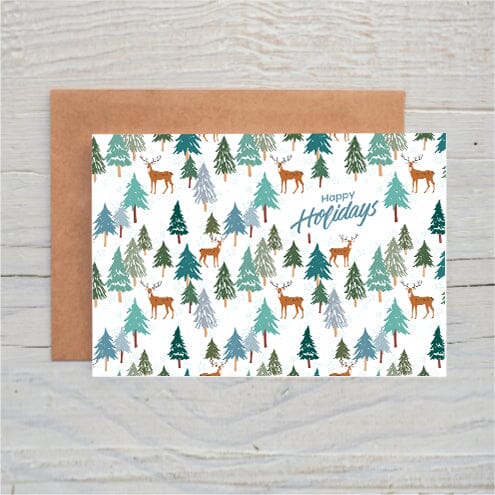 Happy Holidays Reindeer Trees