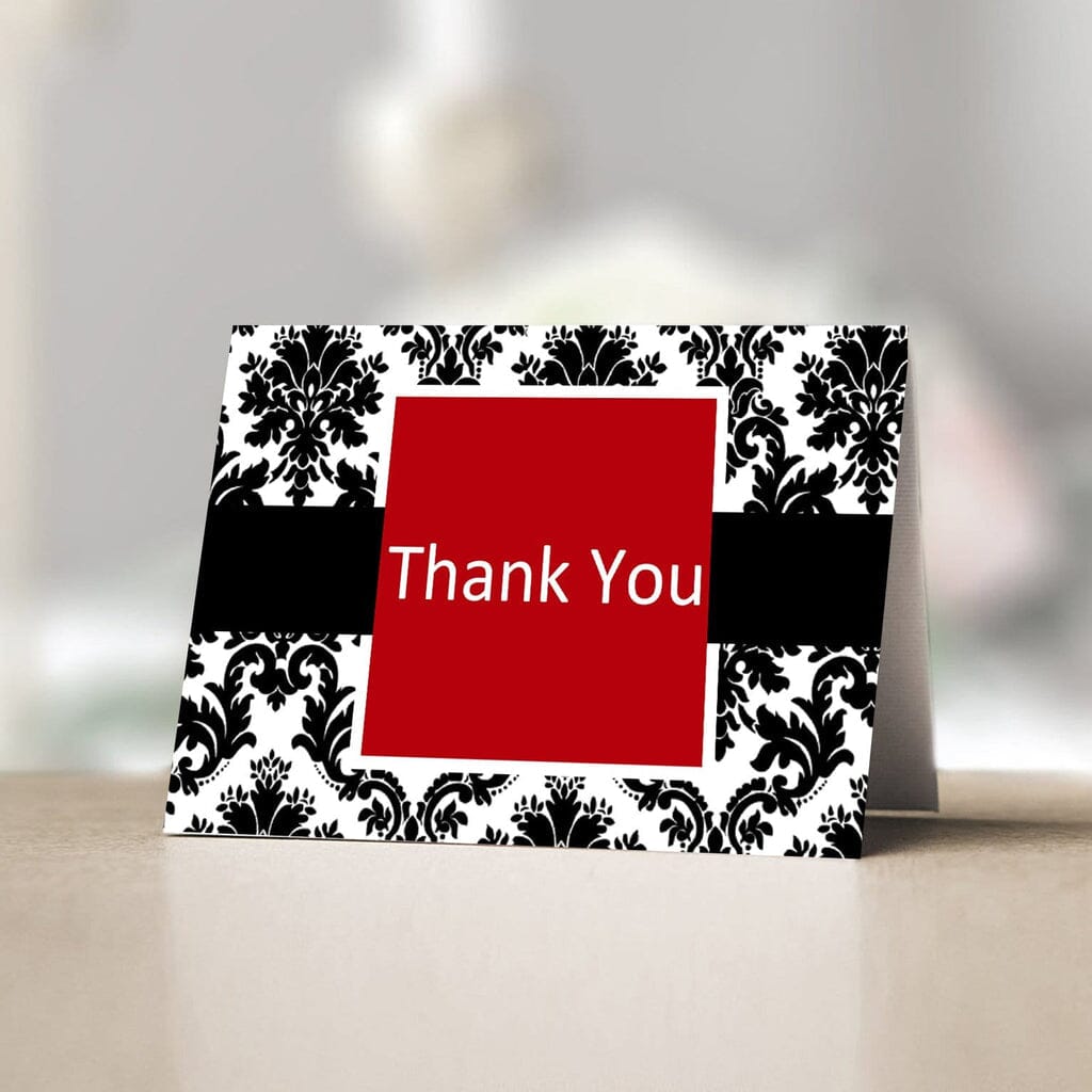 Thank You Black & Red